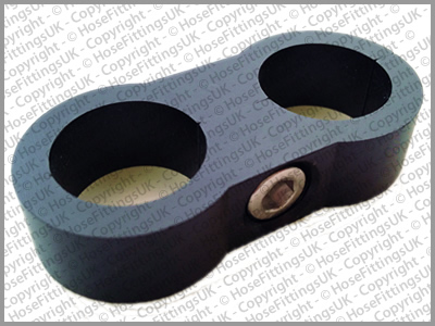 PTFE AN-3 3AN 6mm Black Braided Hose Clamp Fitting – Adapter & Separator